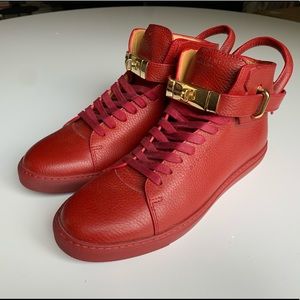 Buscemi 100mm High-top leather sneaker